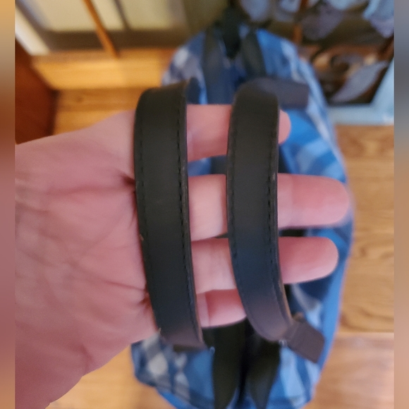 Burberry Blue & Black Plaid Nylon Tote Bag - Picture 10 of 16